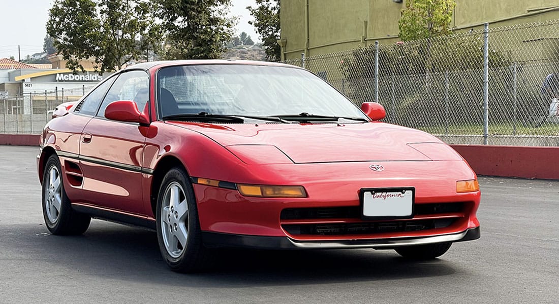 red 1991 MR2 Outside